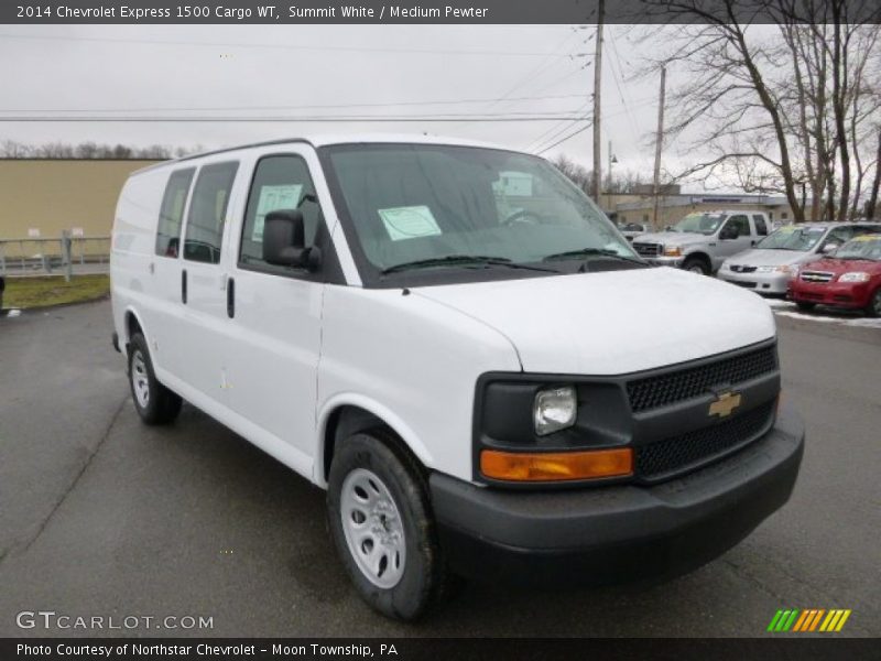 Summit White / Medium Pewter 2014 Chevrolet Express 1500 Cargo WT