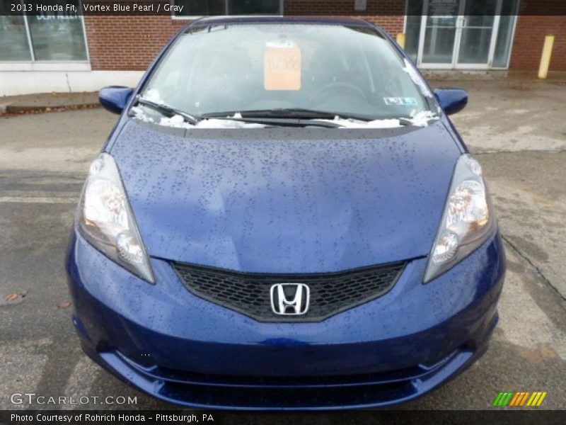 Vortex Blue Pearl / Gray 2013 Honda Fit