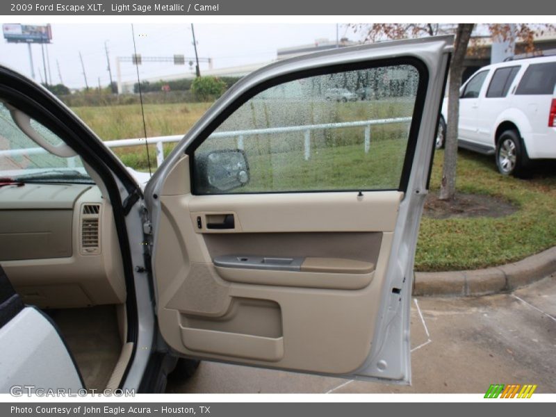 Light Sage Metallic / Camel 2009 Ford Escape XLT