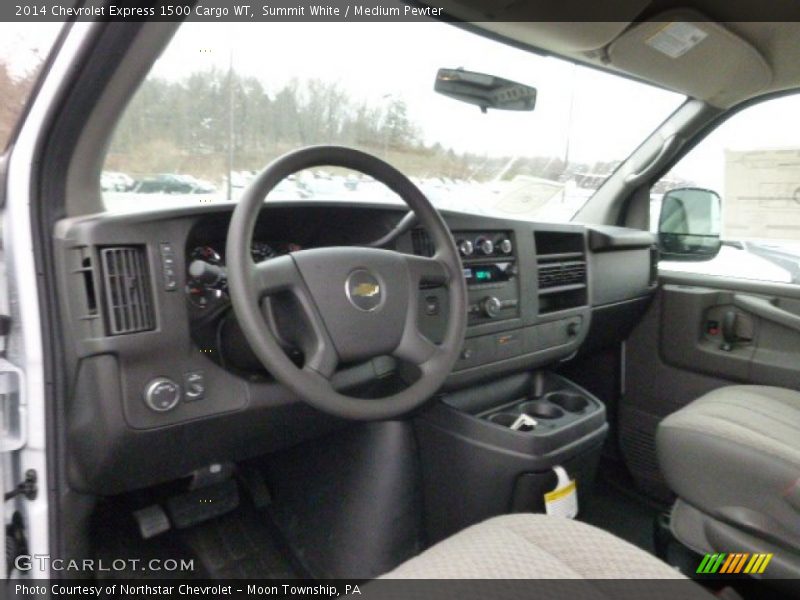 Summit White / Medium Pewter 2014 Chevrolet Express 1500 Cargo WT