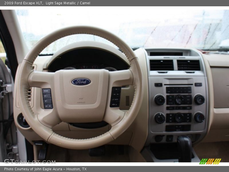Light Sage Metallic / Camel 2009 Ford Escape XLT