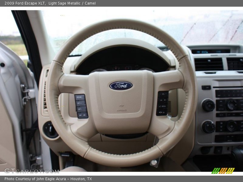 Light Sage Metallic / Camel 2009 Ford Escape XLT