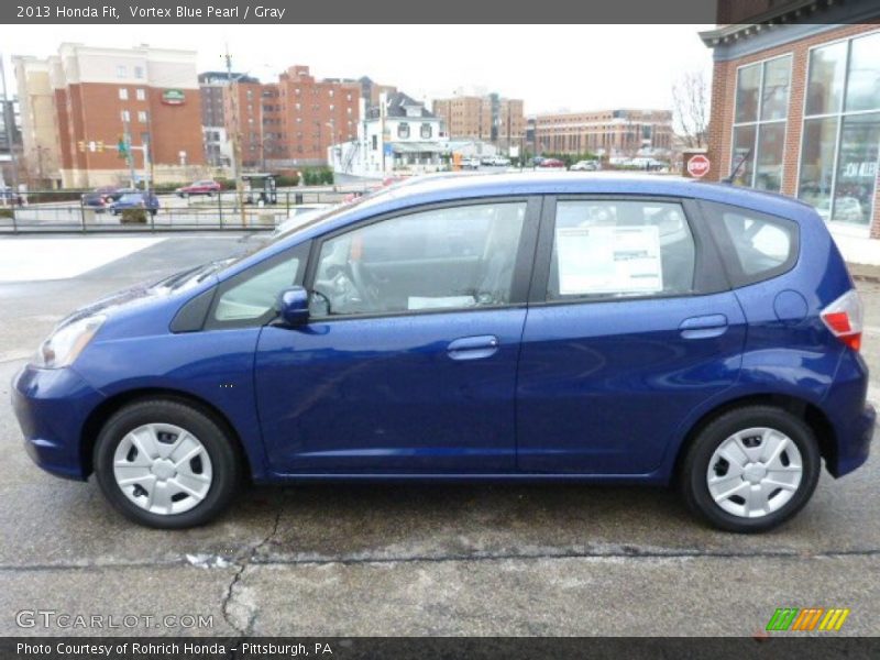Vortex Blue Pearl / Gray 2013 Honda Fit