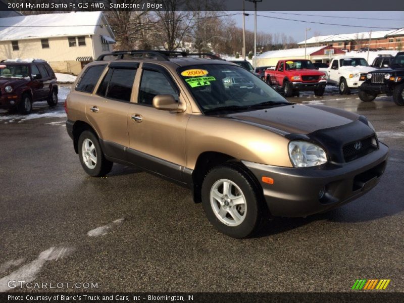Sandstone / Beige 2004 Hyundai Santa Fe GLS 4WD
