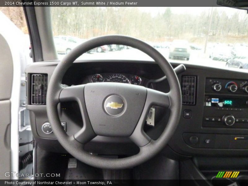 Summit White / Medium Pewter 2014 Chevrolet Express 1500 Cargo WT