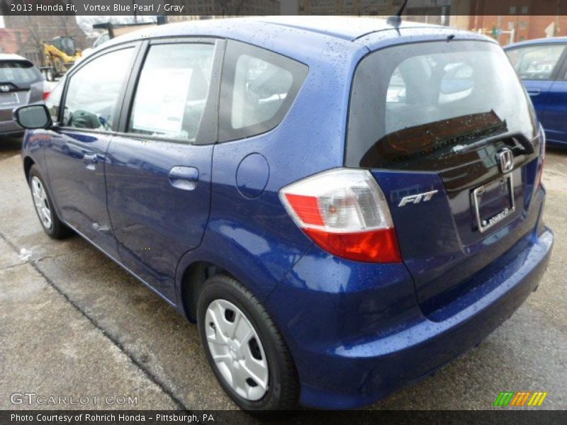 Vortex Blue Pearl / Gray 2013 Honda Fit