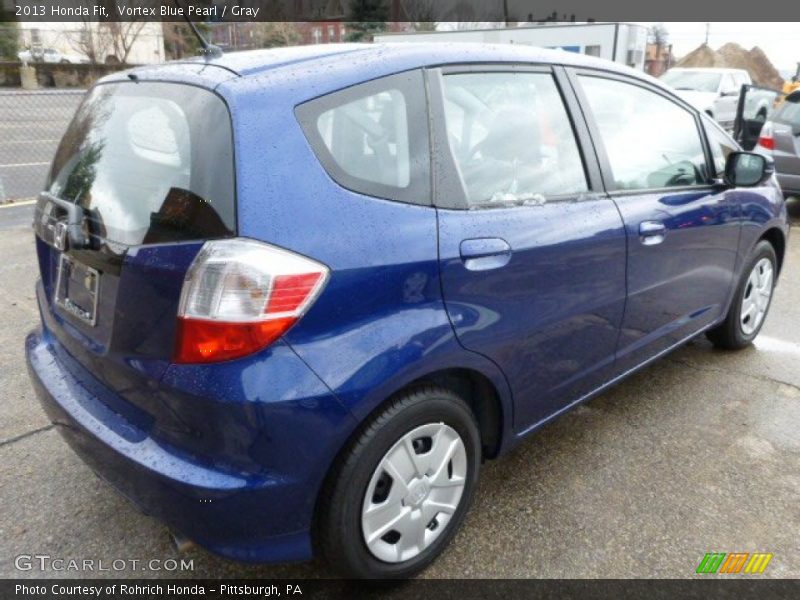 Vortex Blue Pearl / Gray 2013 Honda Fit