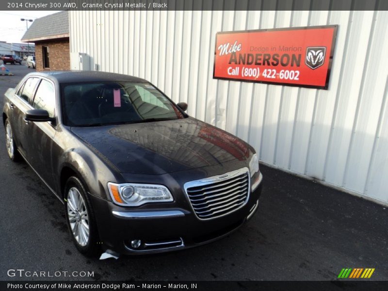 Granite Crystal Metallic / Black 2014 Chrysler 300 AWD