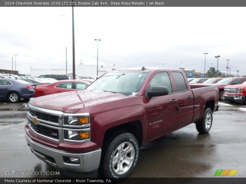 Deep Ruby Metallic / Jet Black 2014 Chevrolet Silverado 1500 LTZ Z71 Double Cab 4x4