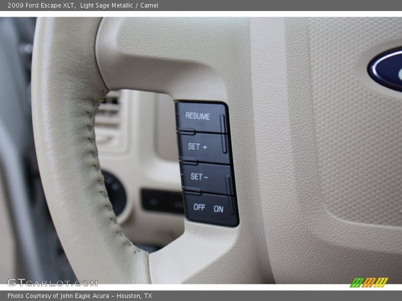 Light Sage Metallic / Camel 2009 Ford Escape XLT