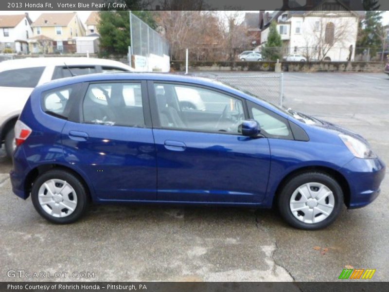 Vortex Blue Pearl / Gray 2013 Honda Fit