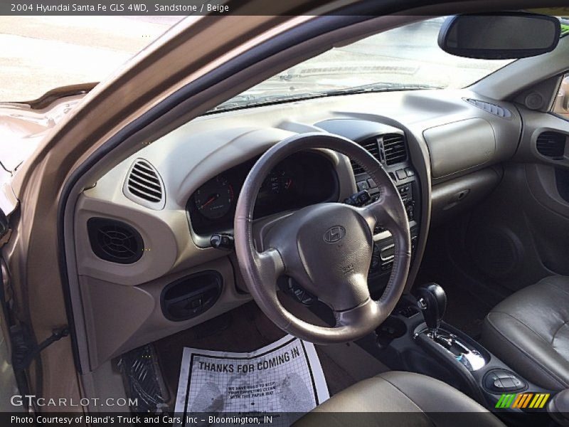 Sandstone / Beige 2004 Hyundai Santa Fe GLS 4WD
