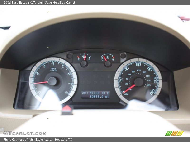 Light Sage Metallic / Camel 2009 Ford Escape XLT