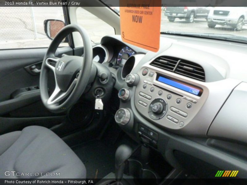 Vortex Blue Pearl / Gray 2013 Honda Fit