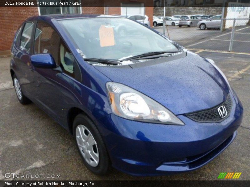 Vortex Blue Pearl / Gray 2013 Honda Fit