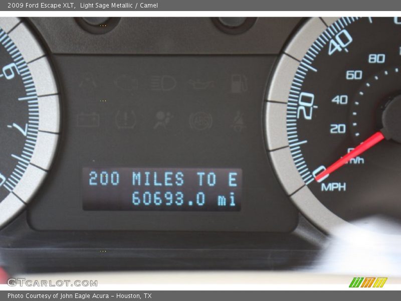 Light Sage Metallic / Camel 2009 Ford Escape XLT