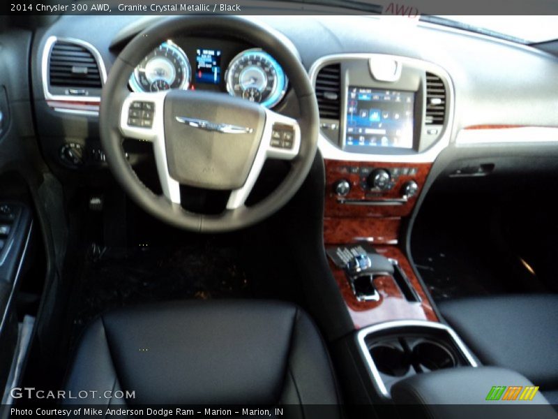 Granite Crystal Metallic / Black 2014 Chrysler 300 AWD