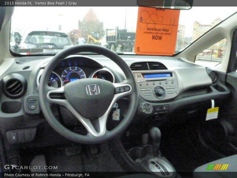 Vortex Blue Pearl / Gray 2013 Honda Fit