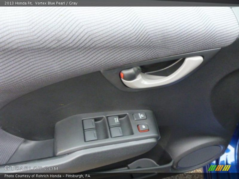 Vortex Blue Pearl / Gray 2013 Honda Fit