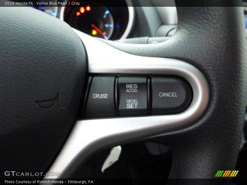 Vortex Blue Pearl / Gray 2013 Honda Fit