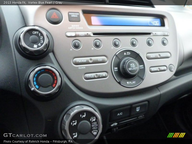 Vortex Blue Pearl / Gray 2013 Honda Fit