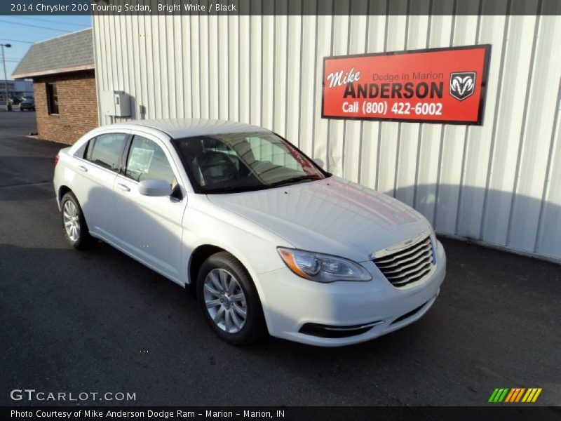 Bright White / Black 2014 Chrysler 200 Touring Sedan
