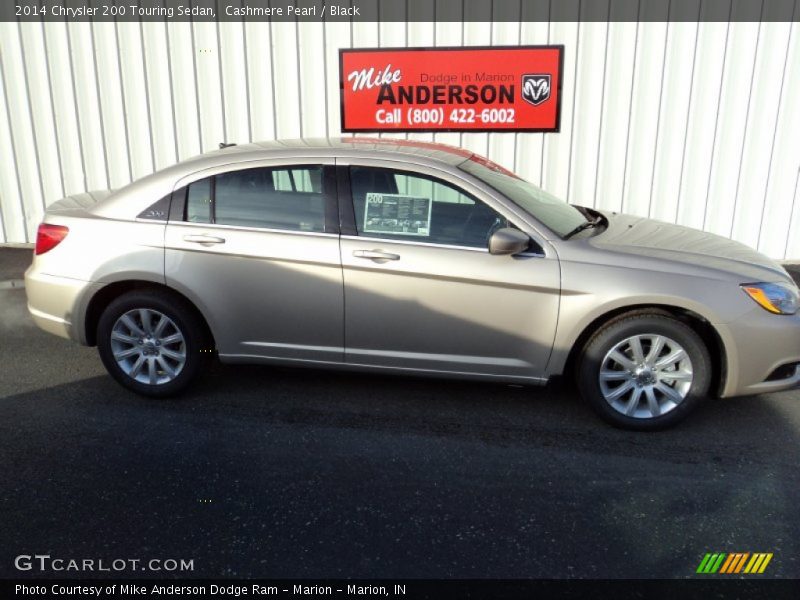 Cashmere Pearl / Black 2014 Chrysler 200 Touring Sedan