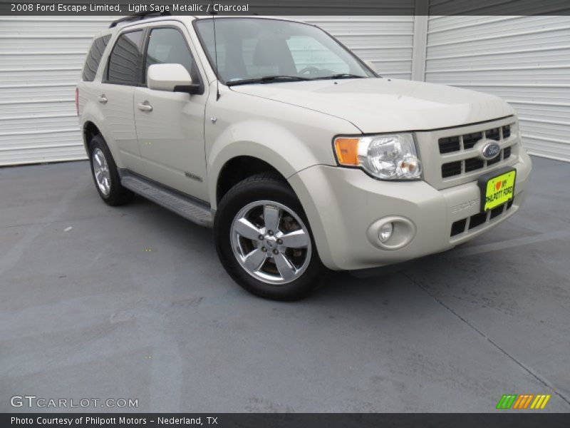 Light Sage Metallic / Charcoal 2008 Ford Escape Limited