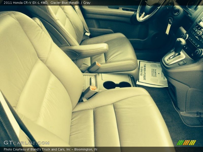 Glacier Blue Metallic / Gray 2011 Honda CR-V EX-L 4WD