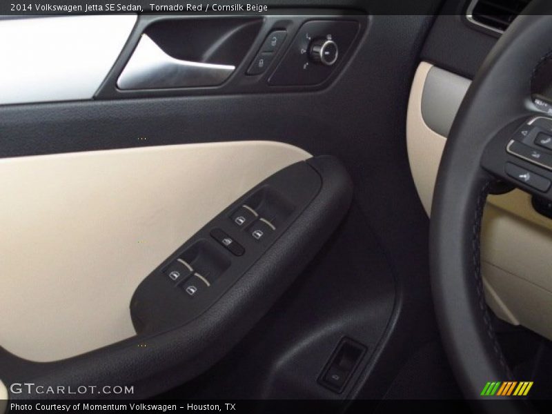 Tornado Red / Cornsilk Beige 2014 Volkswagen Jetta SE Sedan