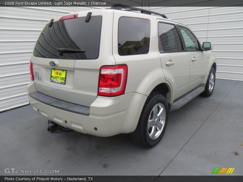 Light Sage Metallic / Charcoal 2008 Ford Escape Limited