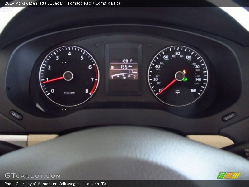 Tornado Red / Cornsilk Beige 2014 Volkswagen Jetta SE Sedan