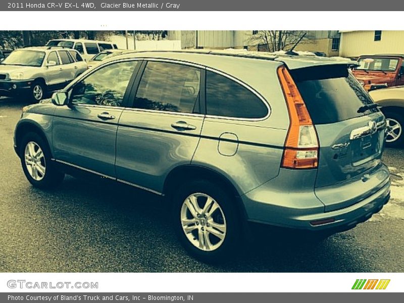 Glacier Blue Metallic / Gray 2011 Honda CR-V EX-L 4WD