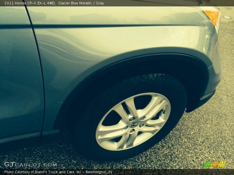 Glacier Blue Metallic / Gray 2011 Honda CR-V EX-L 4WD
