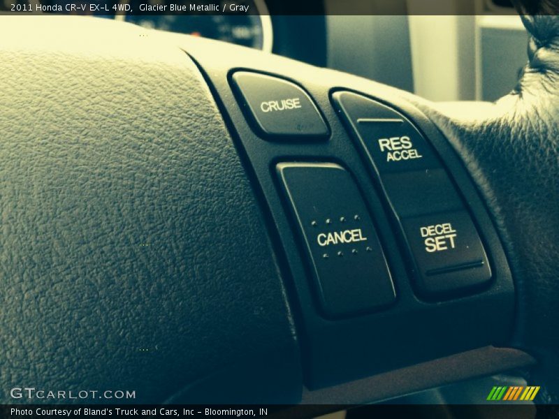 Glacier Blue Metallic / Gray 2011 Honda CR-V EX-L 4WD