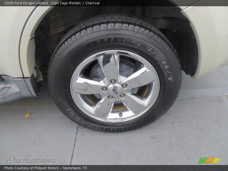 Light Sage Metallic / Charcoal 2008 Ford Escape Limited