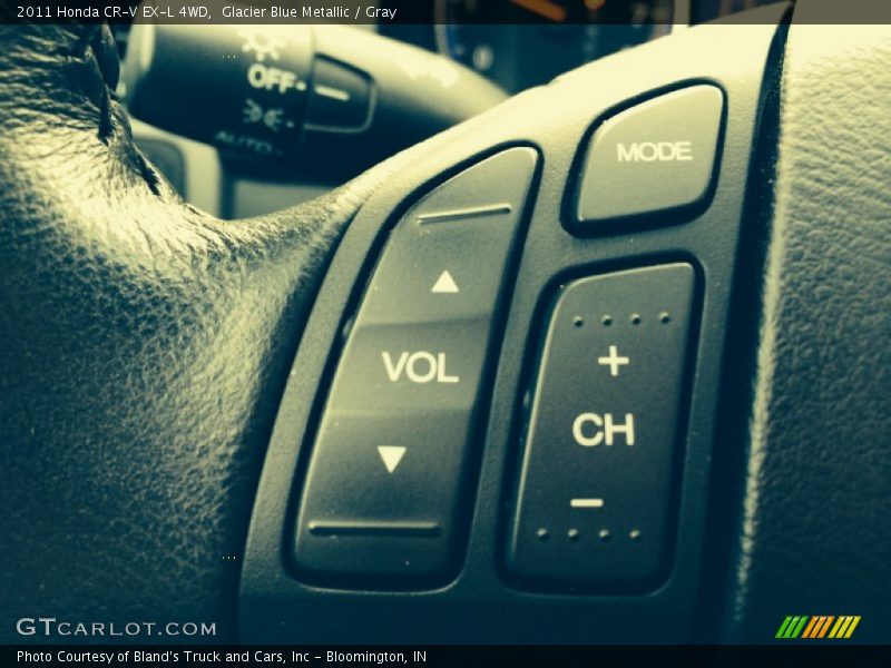 Glacier Blue Metallic / Gray 2011 Honda CR-V EX-L 4WD