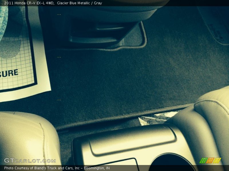 Glacier Blue Metallic / Gray 2011 Honda CR-V EX-L 4WD