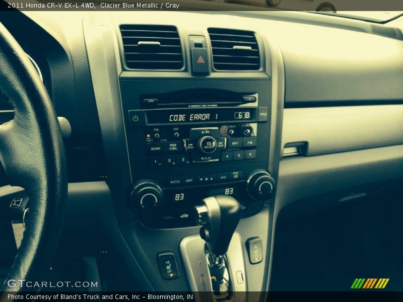 Glacier Blue Metallic / Gray 2011 Honda CR-V EX-L 4WD