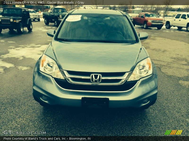 Glacier Blue Metallic / Gray 2011 Honda CR-V EX-L 4WD