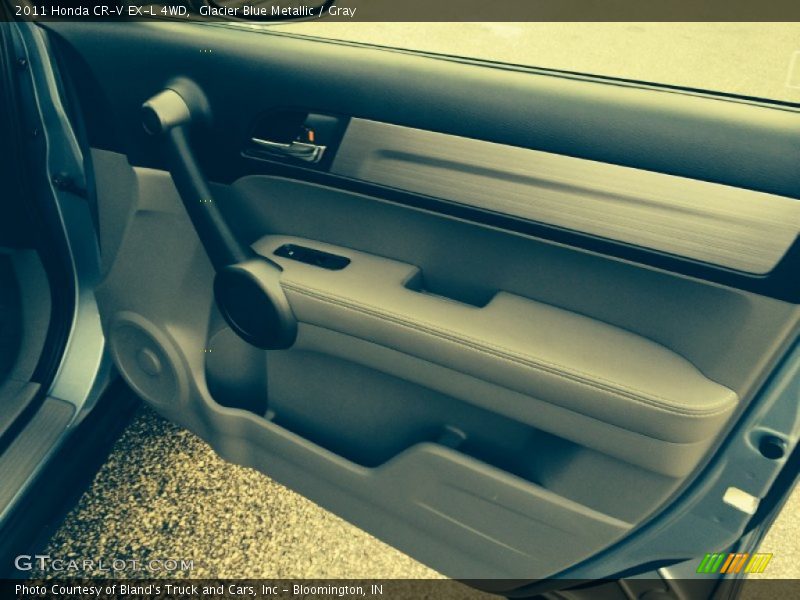 Glacier Blue Metallic / Gray 2011 Honda CR-V EX-L 4WD