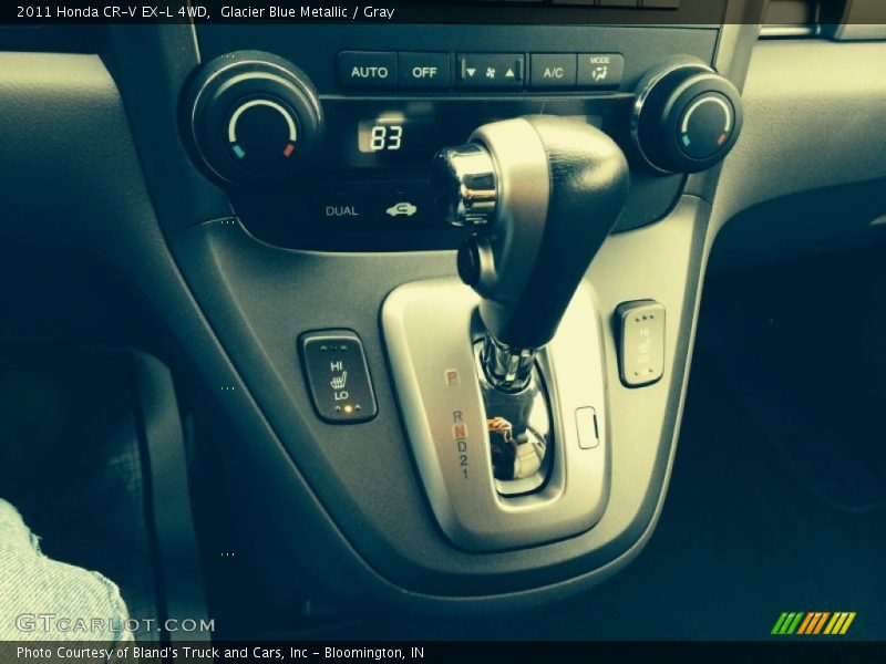 Glacier Blue Metallic / Gray 2011 Honda CR-V EX-L 4WD