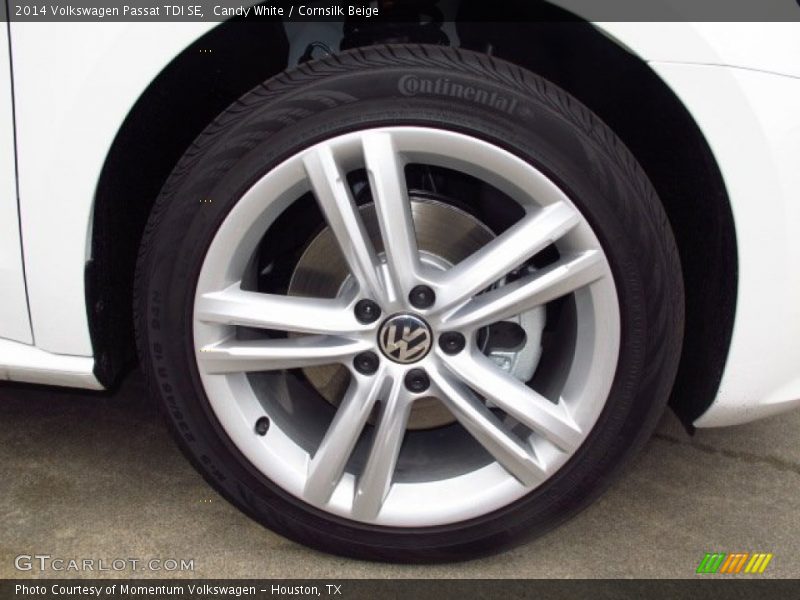 Candy White / Cornsilk Beige 2014 Volkswagen Passat TDI SE