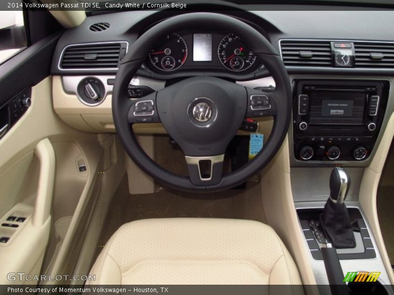 Candy White / Cornsilk Beige 2014 Volkswagen Passat TDI SE