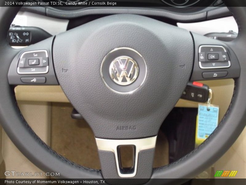 Candy White / Cornsilk Beige 2014 Volkswagen Passat TDI SE