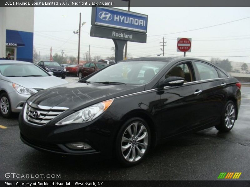 Midnight Black / Camel 2011 Hyundai Sonata Limited 2.0T
