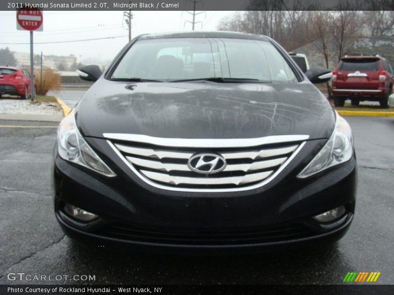 Midnight Black / Camel 2011 Hyundai Sonata Limited 2.0T