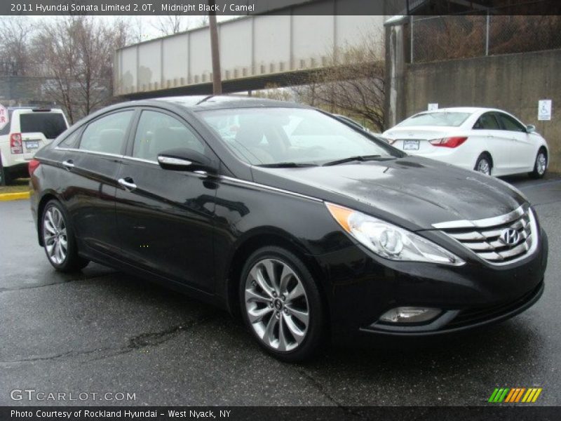 Midnight Black / Camel 2011 Hyundai Sonata Limited 2.0T