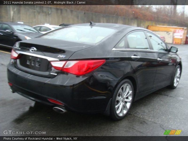 Midnight Black / Camel 2011 Hyundai Sonata Limited 2.0T