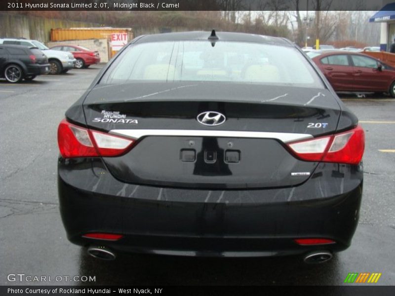 Midnight Black / Camel 2011 Hyundai Sonata Limited 2.0T